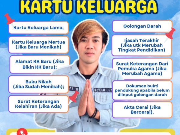 Syarat pembuatan Kartu Keluarga,