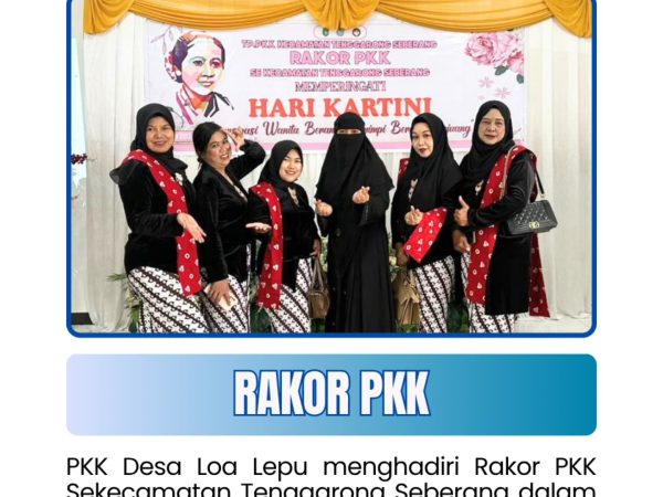 Rakor PKK Desa Loa Lepu